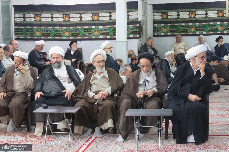 مراسم عزاداري ایام فاطمیه در دفتر آیت الله العظمی صانعی (ره)
