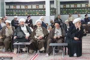 مراسم عزاداري ایام فاطمیه در دفتر آیت الله العظمی صانعی (ره)