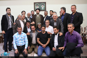 دیدار جمعی از مردم استان مازندران و دانشجویان زنجان با سید حسن خمینی