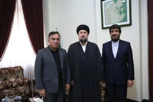 دیدار علی تاجر نیا سرپرست باشگاه استقلال با سید حسن خمینی