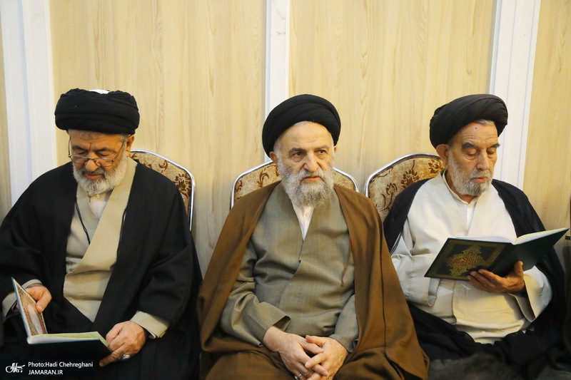 مراسم چهلمین روز درگذشت مرحوم آیت الله سید هادی سیستانی در قم‎