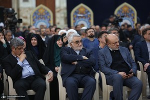 مراسم تجدید میثاق رئیس و نمایندگان مجلس شورای اسلامی با آرمان های امام خمینی (س)