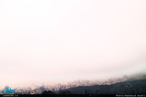 باران و مه صبح امروز تهران 