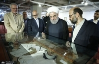 روحانی به سازمان اسناد و کتابخانه ملی ایران رفت (4)