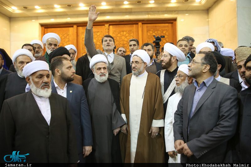 تجدید میثاق میهمانان کنفرانس وحدت اسلامی با آرمان های حضرت امام(س)