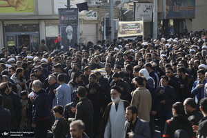 دسته عزاداری روز شهادت حضرت زهرا (س) با حضور آیت الله العظمی وحید خراسانی