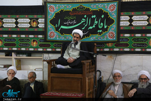 مراسم عزاداری ایام فاطمیه(س) در دفتر آیت الله العظمی صانعی در قم