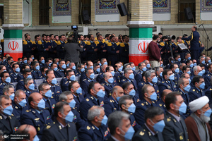 دیدار جمعی از فرماندهان نیروی هوایی و پدافند هوایی ارتش با رهبر معظم انقلاب