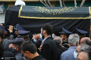 مراسم تشییع و خاکسپاری پیکر آیت الله ری شهری (ره) در حرم حضرت عبدالعظیم حسنی (ع)