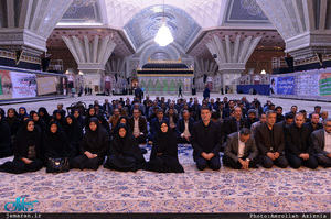 تجدید میثاق رئیس و کارکنان سازمان ملی استاندار ایران با آرمان امام(س)