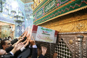 مراسم وداع با پیکر مطهر بانوی شهیده فاطمه اسدی