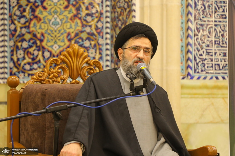 مراسم ترحیم و بزرگداشت آیت الله سید محمدعلی شیرازی در مسجد اعظم قم