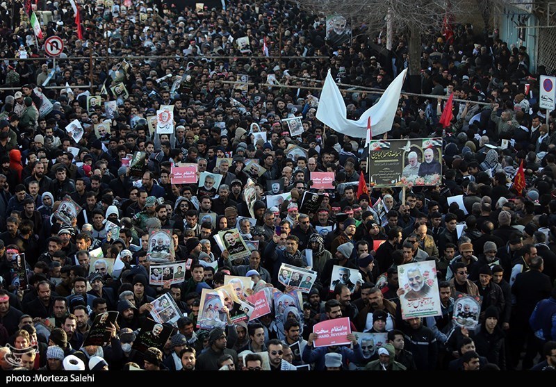 مراسم تشییع و خاکسپاری سردارحاج قاسم سلیمانی در کرمان