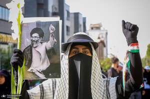 مراسم وداع با رهبر شهید انقلاب در مصلی تهران -2