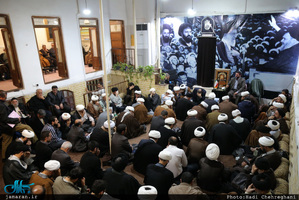 مراسم بزرگداشت سید رحیم میریان در بیت حضرت امام در قم