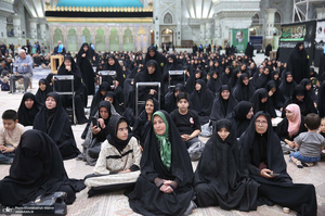 مراسم سوگواری شب اربعین حسینی(ع) در حرم امام خمینی(س)