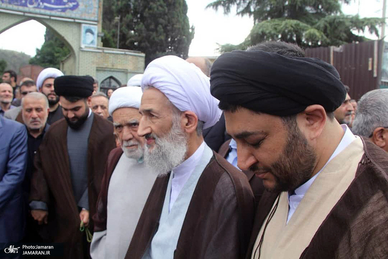 مراسم خاکسپاری حجت الاسلام والمسلمین علی اصغر رحمانی خلیلی در بهشهر