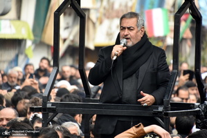 دسته عزاداری روز شهادت حضرت زهرا(س) با حضور آیت الله العظمی وحید خراسانی