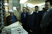 روحانی به سازمان اسناد و کتابخانه ملی ایران رفت (3)