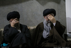 مراسم عزاداری شهات حضرت زهرا(س) در بیت آیت الله العظمی صانعی