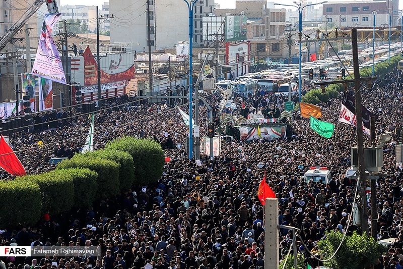 تشییع باشکوه پیکر مطهر شهید حاج قاسم سلیمانی در اهواز