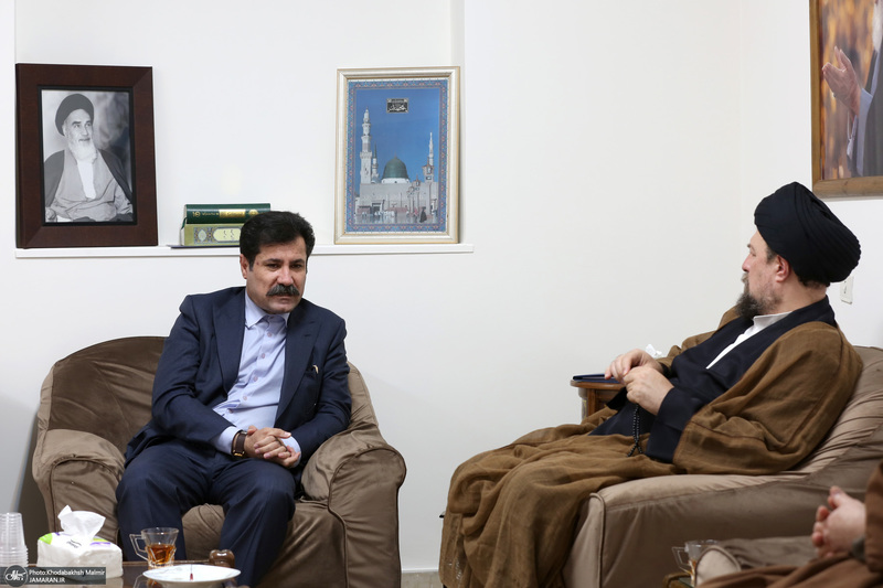 دیدار آقای عبدالکریم حسین‌زاده معاون رئیس جمهور با سید حسن خمینی