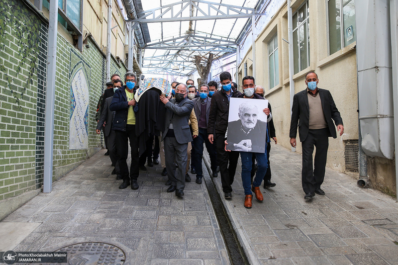 مراسم تشییع حجت الاسلام و المسلمین علی اصغر سعادتی در حسینیه جماران