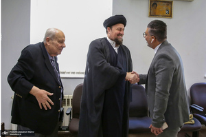 دیدار صلاح زواوی سفیر سابق فلسطین با سید حسن خمینی
