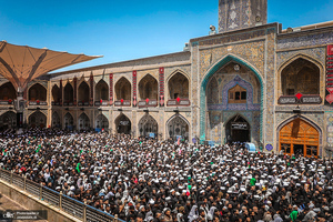 تشییع پیکر مطهر رهبر شهید در نجف اشرف