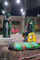 مراسم تعذیه خوانی در بیت تاریخی حضرت امام خمینی (س) در خمین