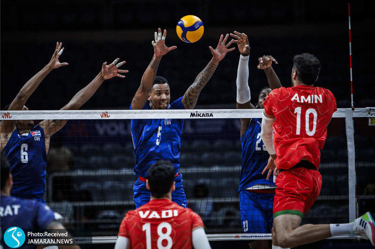 لیگ ملت های والیبال 2024| ایران 1-3 کوبا؛ بی دفاع!