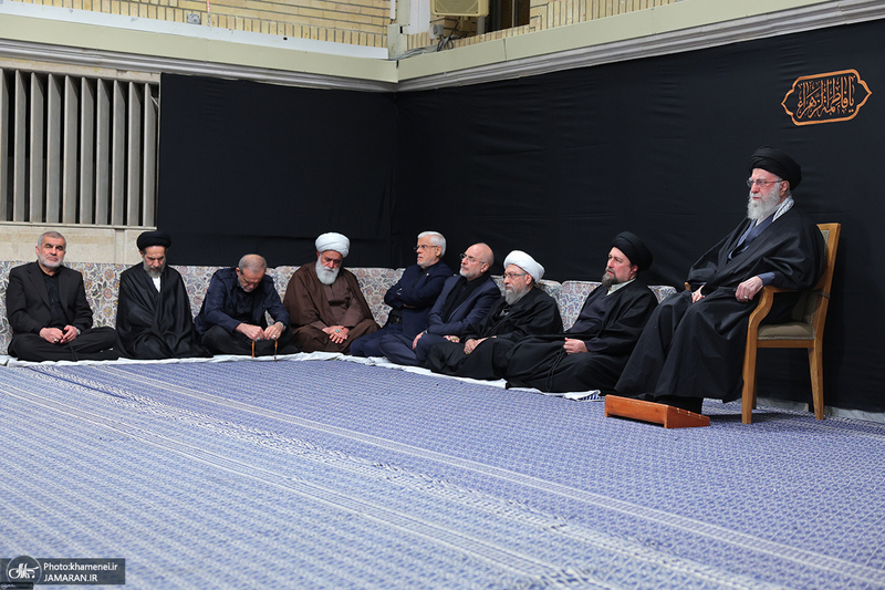 مراسم عزاداری شام شهادت حضرت زهرا(س) در حسینیه امام خمینی