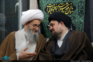 مراسم عزادارى شهادت حضرت فاطمه زهرا(س) در بيت آيت الله دوستى زنجانى