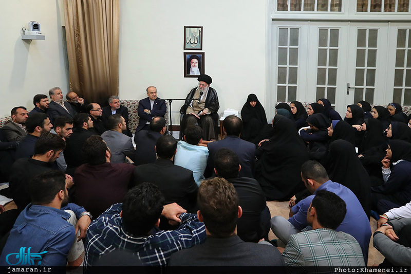 دیدار مدال‌آوران کاروان ورزشی ایران در بازی‌های آسیایی با رهبر معظم انقلاب