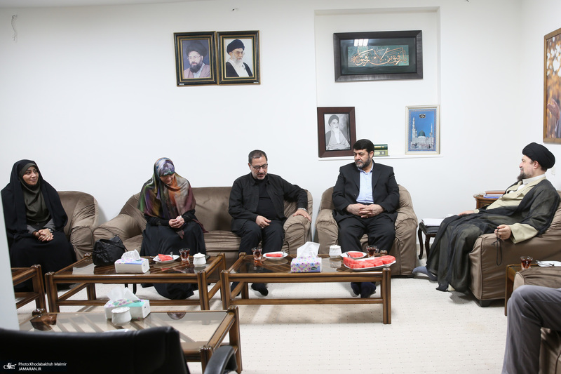 دیداری رئیس امداد و نجات حزب الله لبنان با سید حسن خمینی