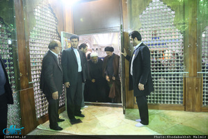 تجدید میثاق رئیس قوه قضائیه و مسئولان عالی قضایی با آرمان‌های امام خمینی(س) 