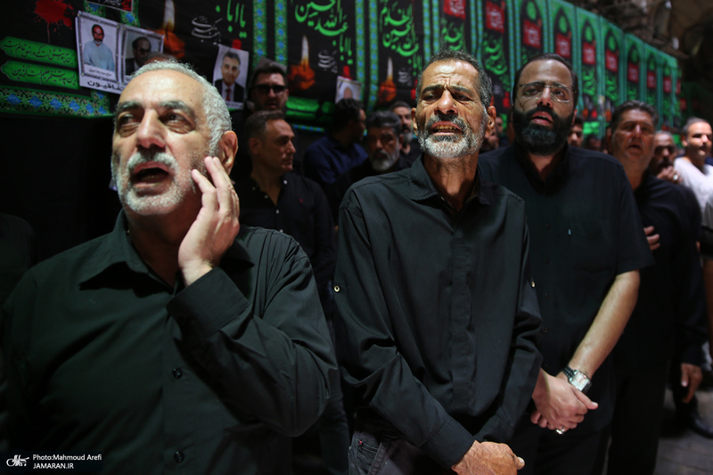 عزاداری ظهر تاسوعا در بازار تهران