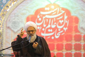 مراسم اولین سالگرد علامه حسن زاده آملی (ره) در حرم حضرت معصومه (س)‎‎