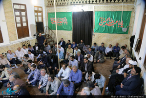 مراسم بزرگداشت حاج عیسی جعفری در بیت حضرت امام(س) در قم