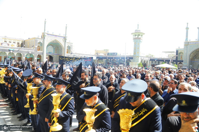 دسته عزاداری خادمین حرم حضرت معصومه (س) در روز شهادت امام رضا (ع)