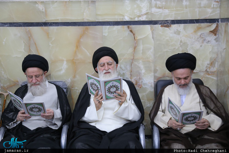 مراسم بزرگداشت هفتمین روز ارتحال مرحوم حجت‌الاسلام و المسلمین احمد احمدی در مسجد اعظم قم