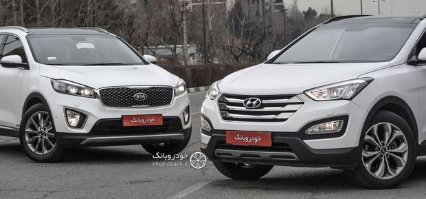 مقایسه دو خودرو خوش فروش وارداتی؛ کیا سورنتو و هیوندای سانتافه