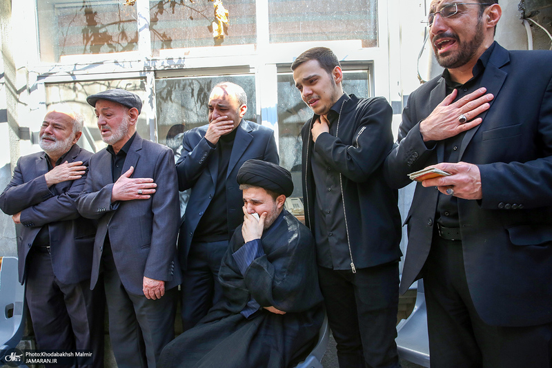 مراسم تشییع آیت الله سید مهدی امام جمارانی (ره) از حسنیه جماران