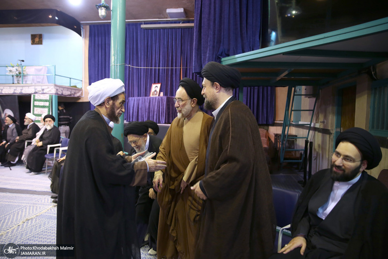 مراسم چهلمین روز در گذشت  آیت الله صانعی در حسینیه جماران  2