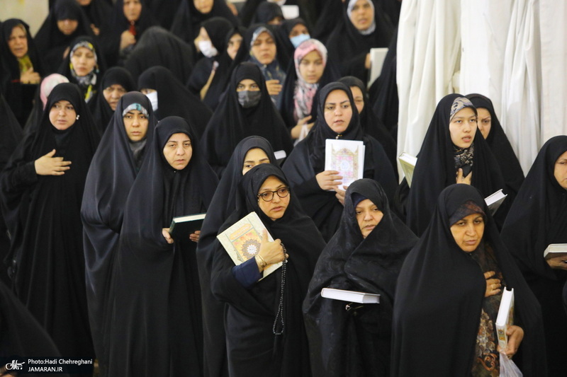 آیین ترتیل خوانی قرآن کریم در حرم حضرت معصومه (س)‎‎
