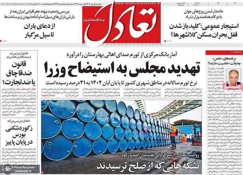 گزيده روزنامه های 1دی 1404