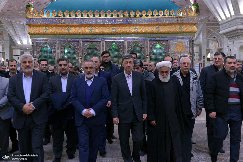 تجدید میثاق رئیس، معاونان و کارکنان ستاد فرمان اجرایی حضرت امام با آرمان های بنیانگذار جمهوری اسلامی