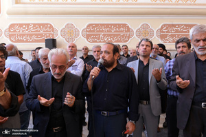 مراسم خاکسپاری پیرغلام اهل بیت(ع) حاج مصطفی طالبی در جوار حرم امام خمینی(س)