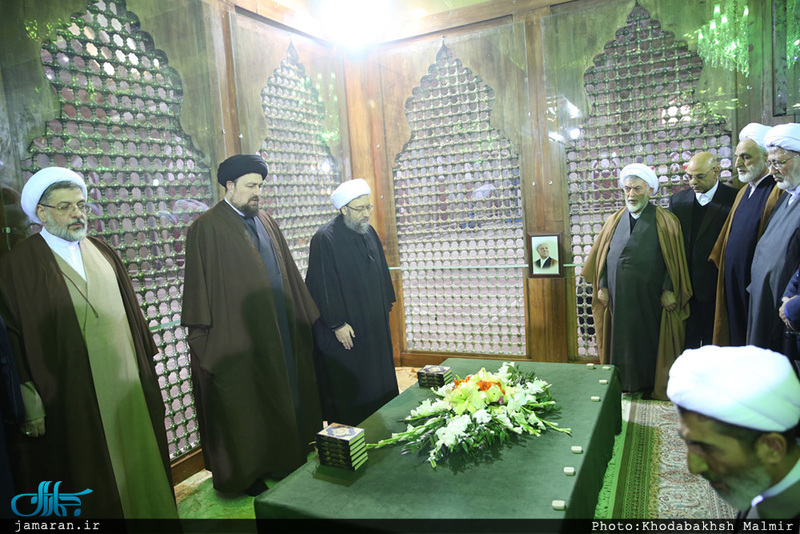 تجدید میثاق رئیس قوه قضائیه و مسئولان عالی قضایی با آرمان‌های امام خمینی(س) 