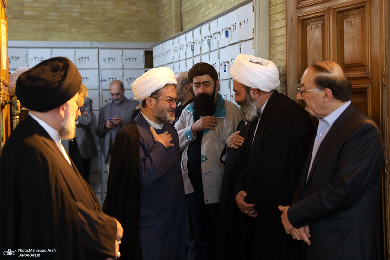 مراسم ترحیم مرحوم آیت الله نورالله شاه آبادی (ره) در تهران